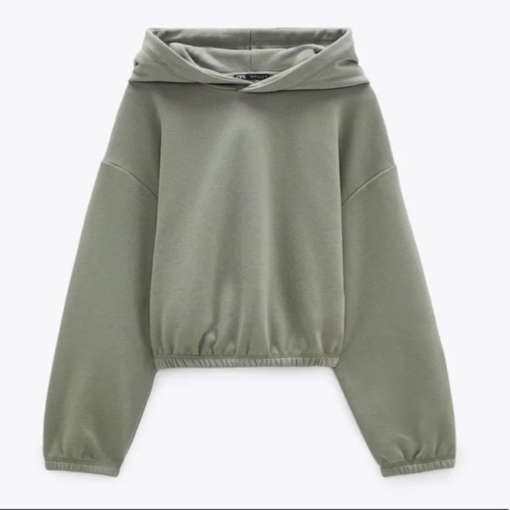 Zara cropped hoodie